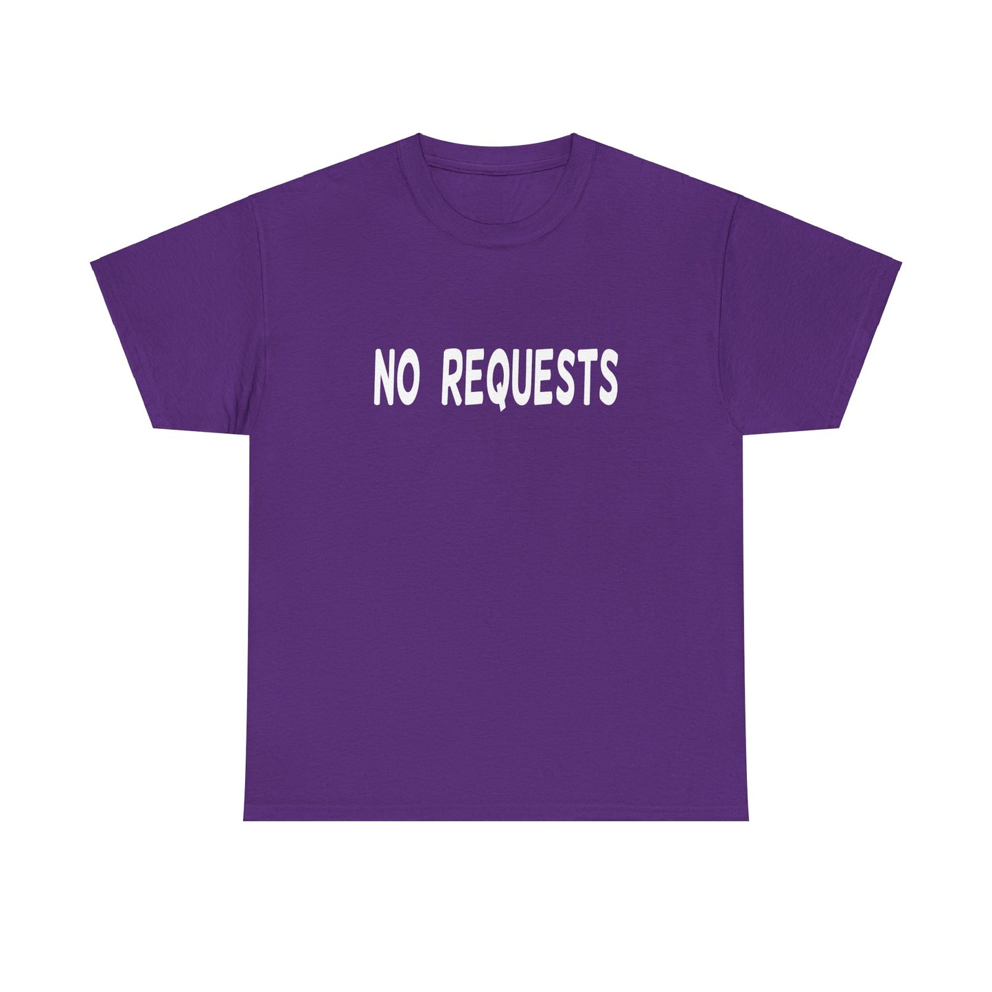 No Requests DJ Tee - Unisex White Print
