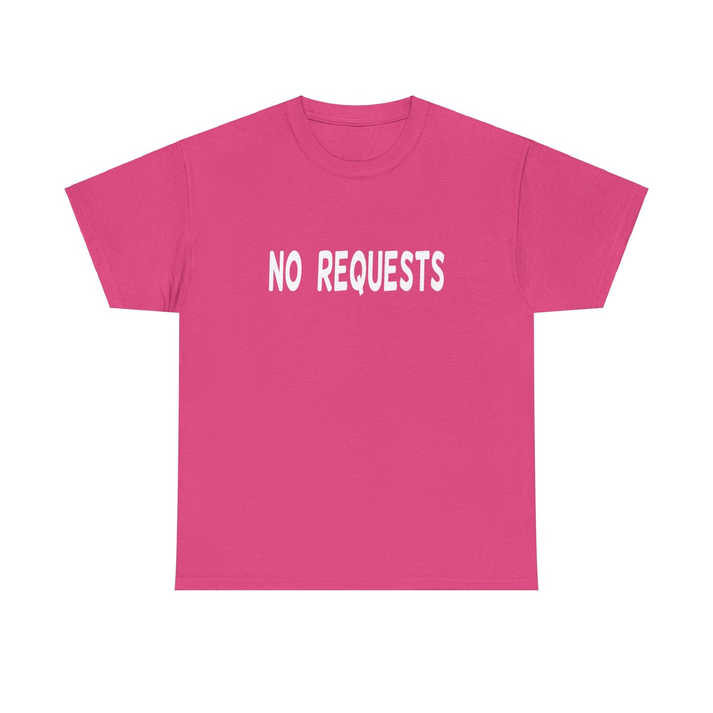 No Requests DJ Tee - Unisex White Print