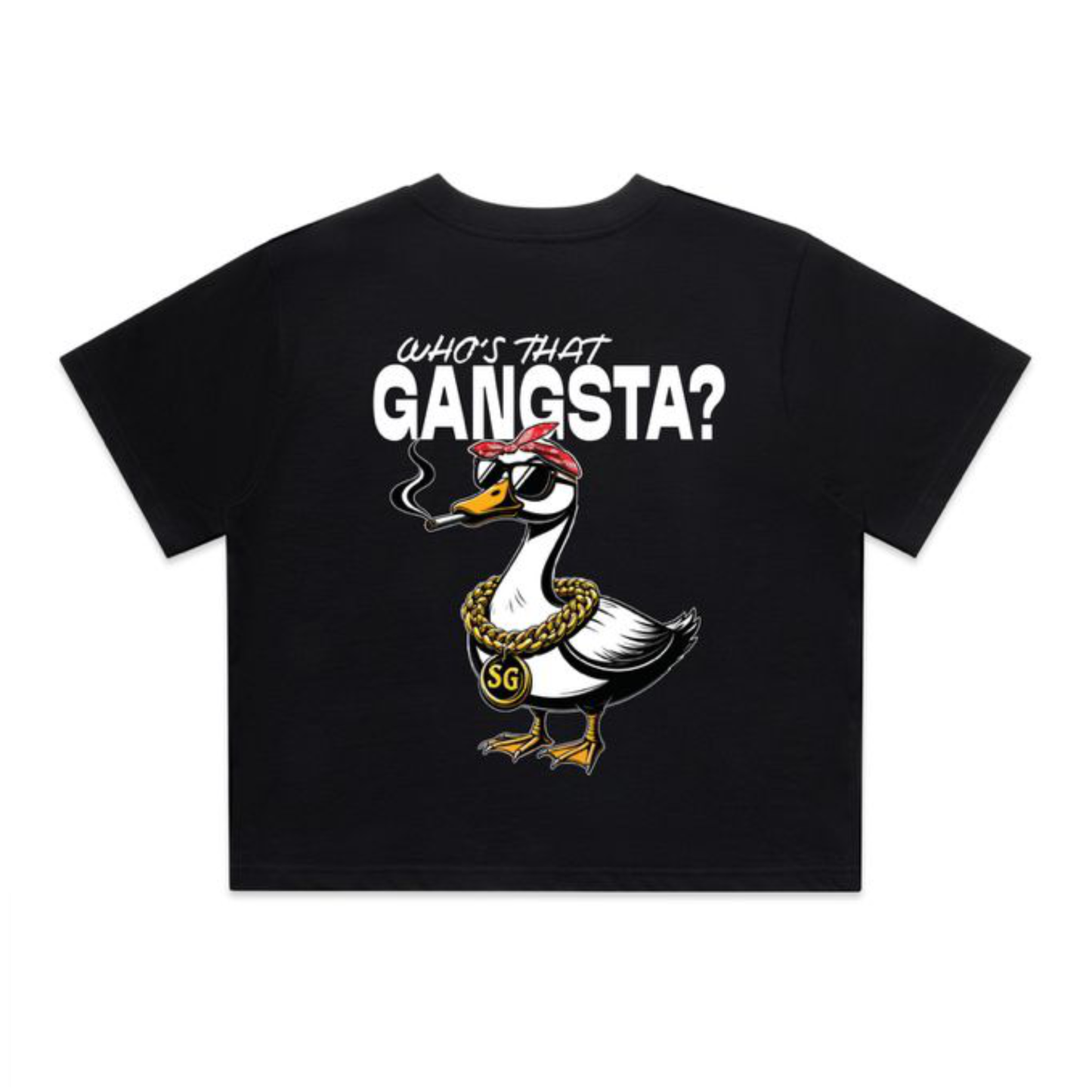 Silly Goose - Black Crop Top
