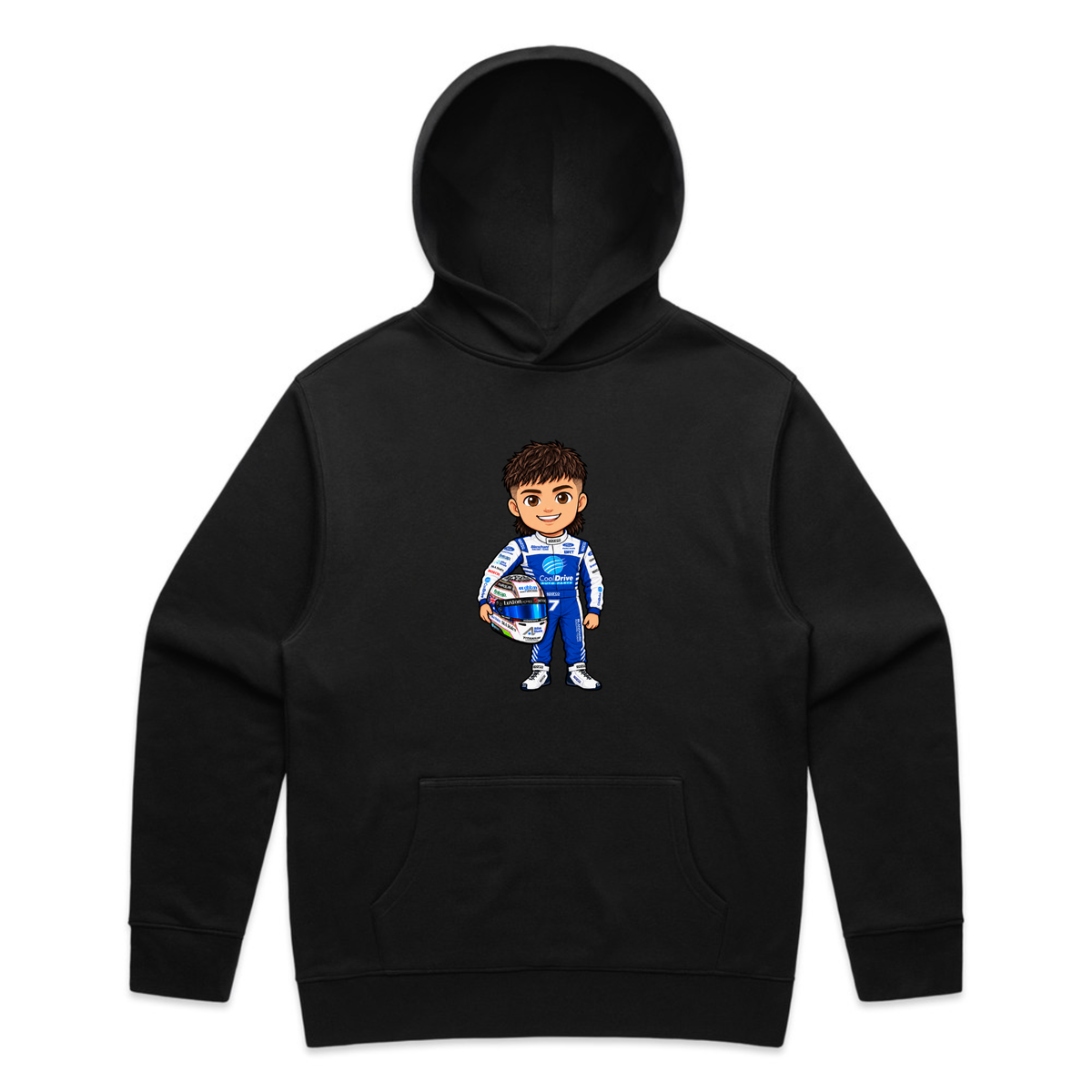 Mini Jimmy Oversized Hoodie - Black