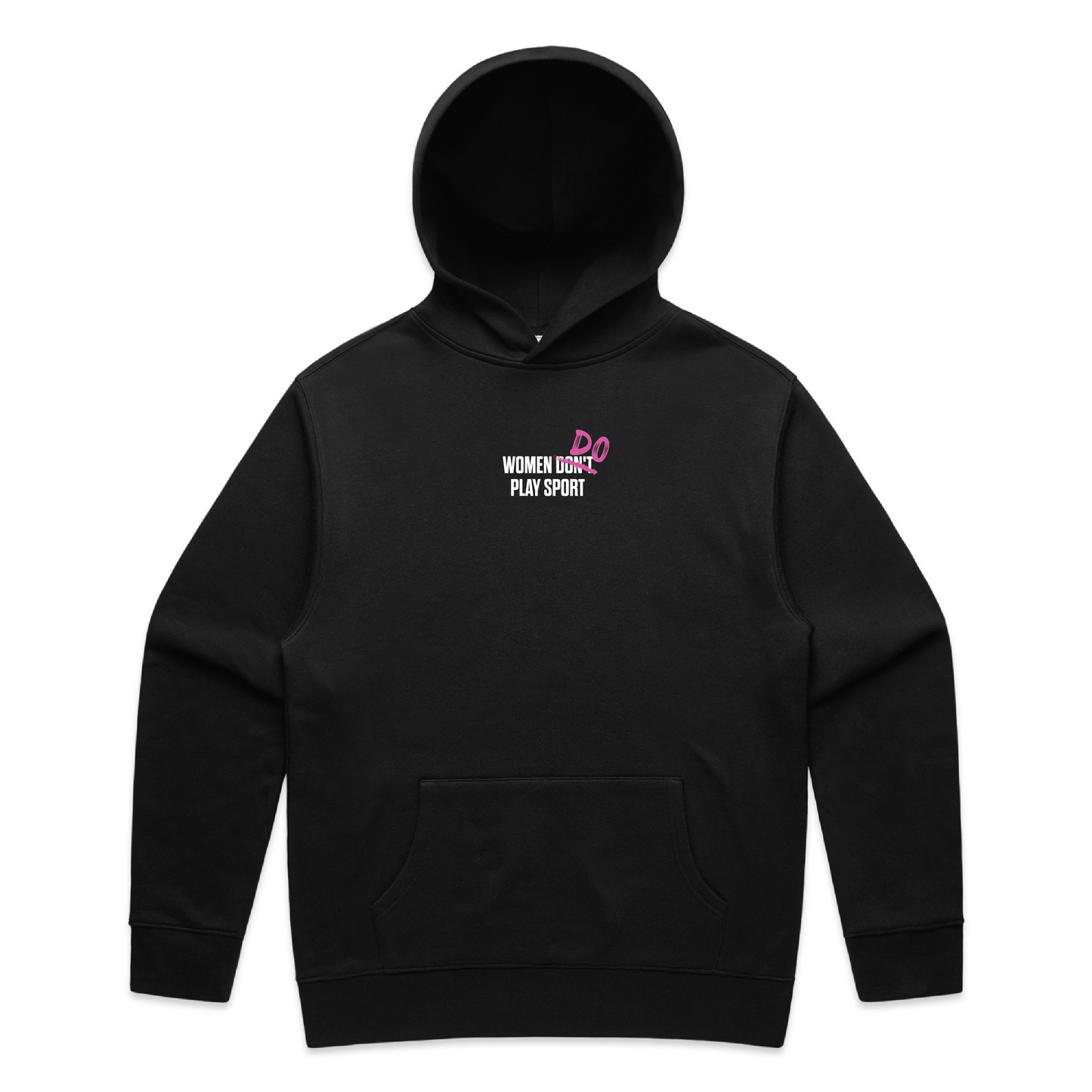 Women DO Play Black Hoodie - Unisex