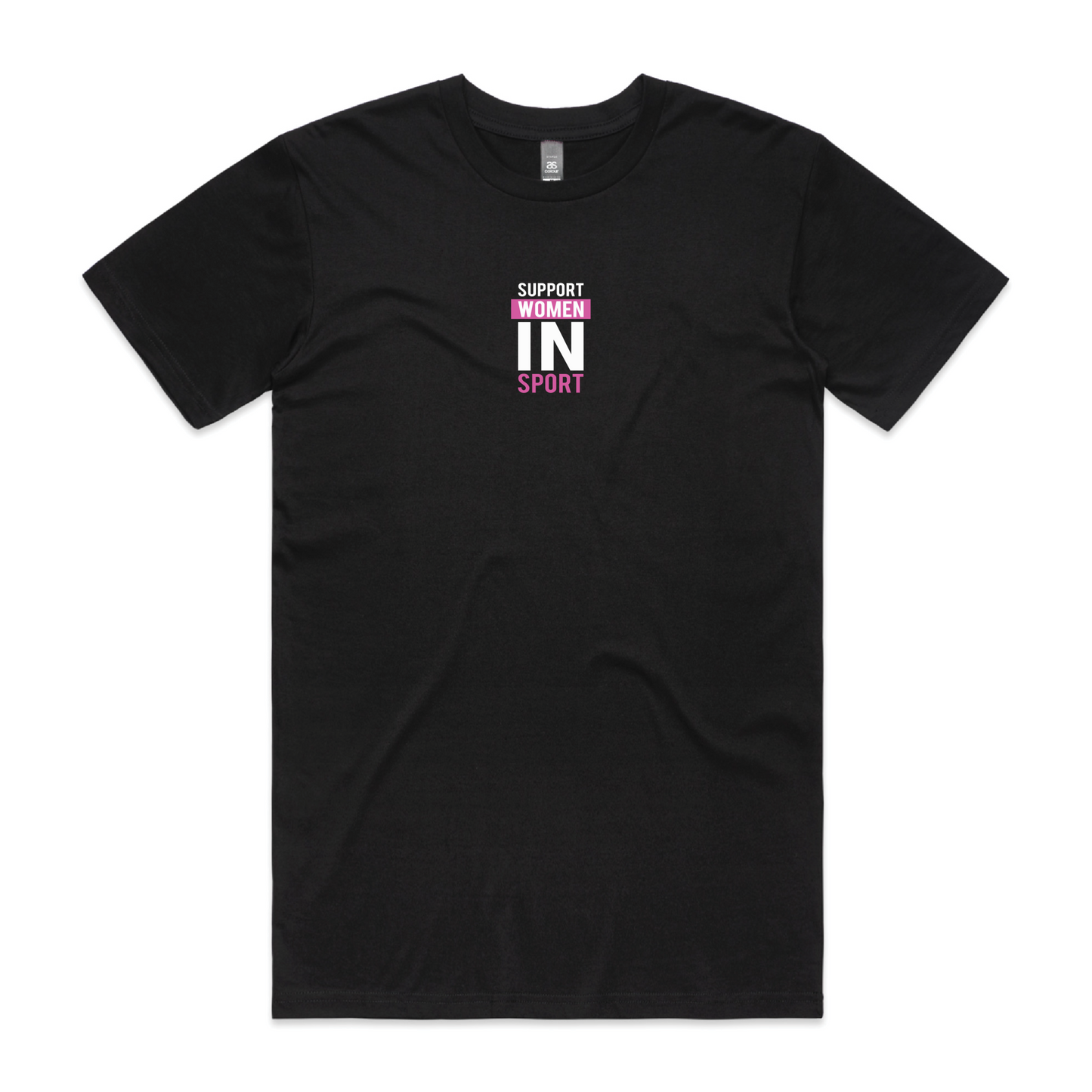 Support Women In Sports Black Tee - Unisex