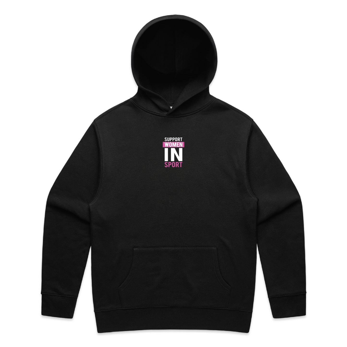 Support Women In Sports Black Hoodie - Unisex