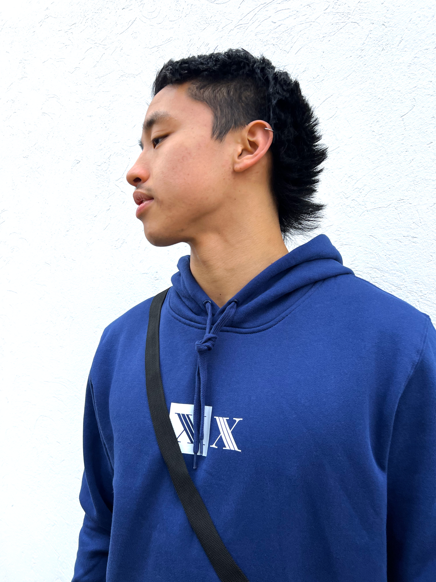 'Checker' Hoodie - Cobalt