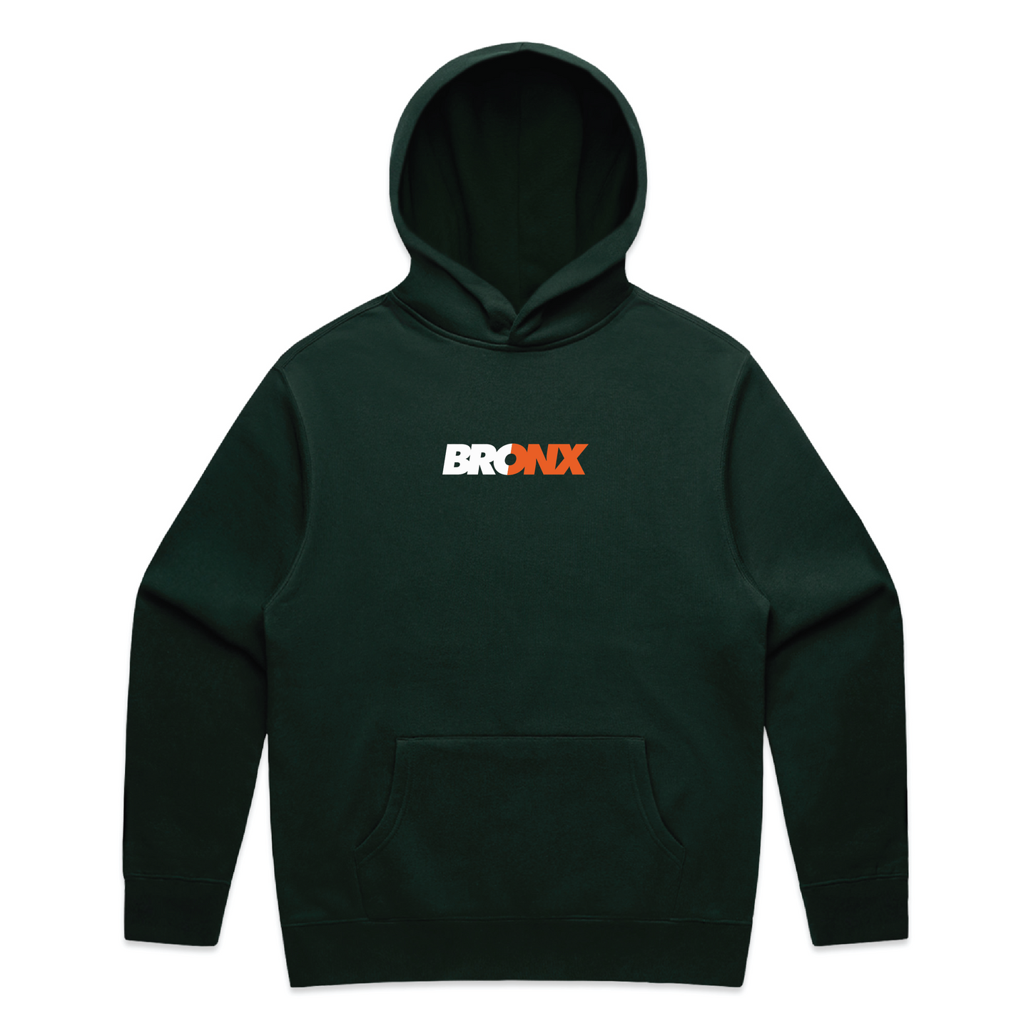 'Bold' Cordless Hood - Pine Green
