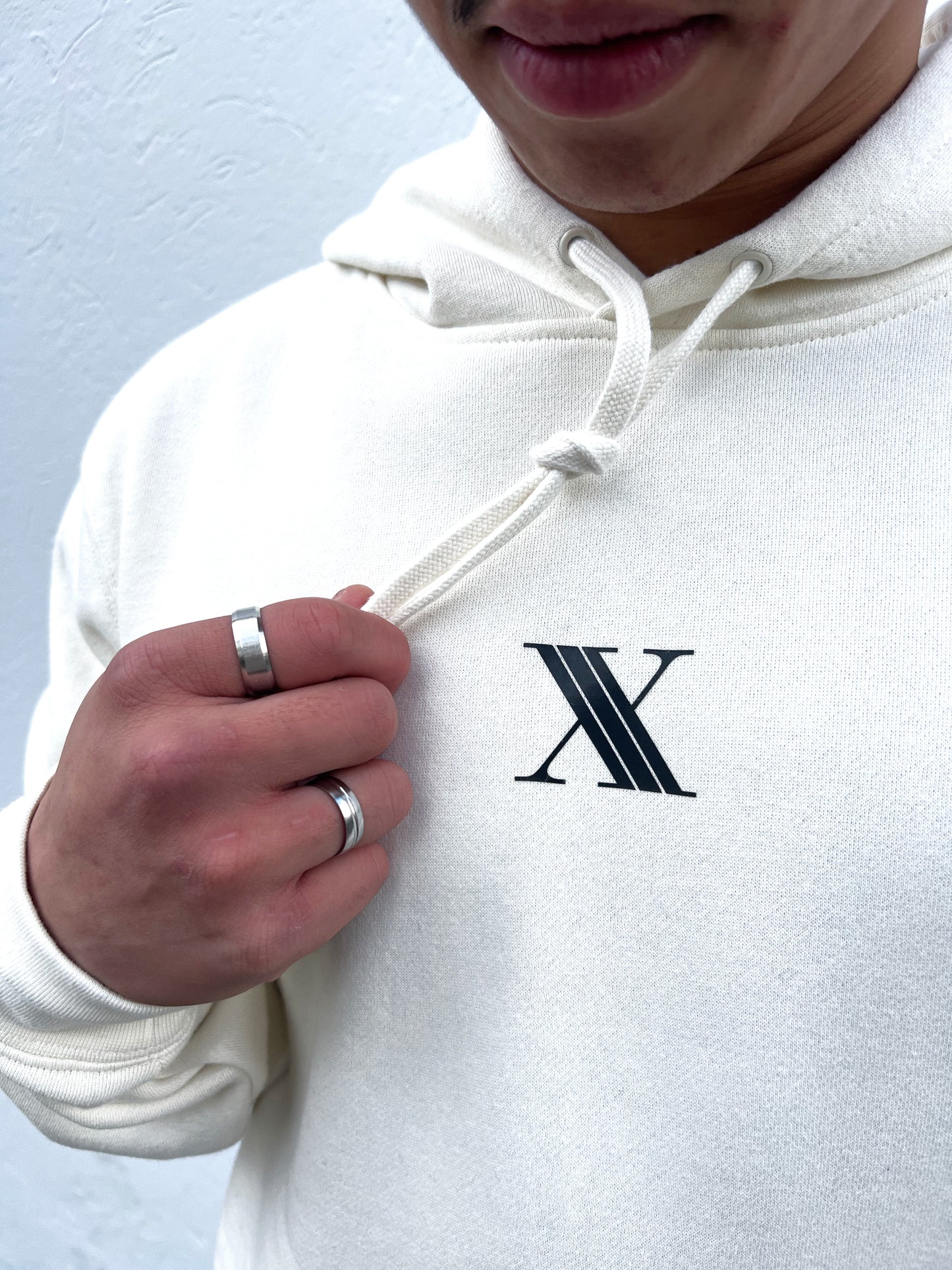 'X' Hoodie - Ecru