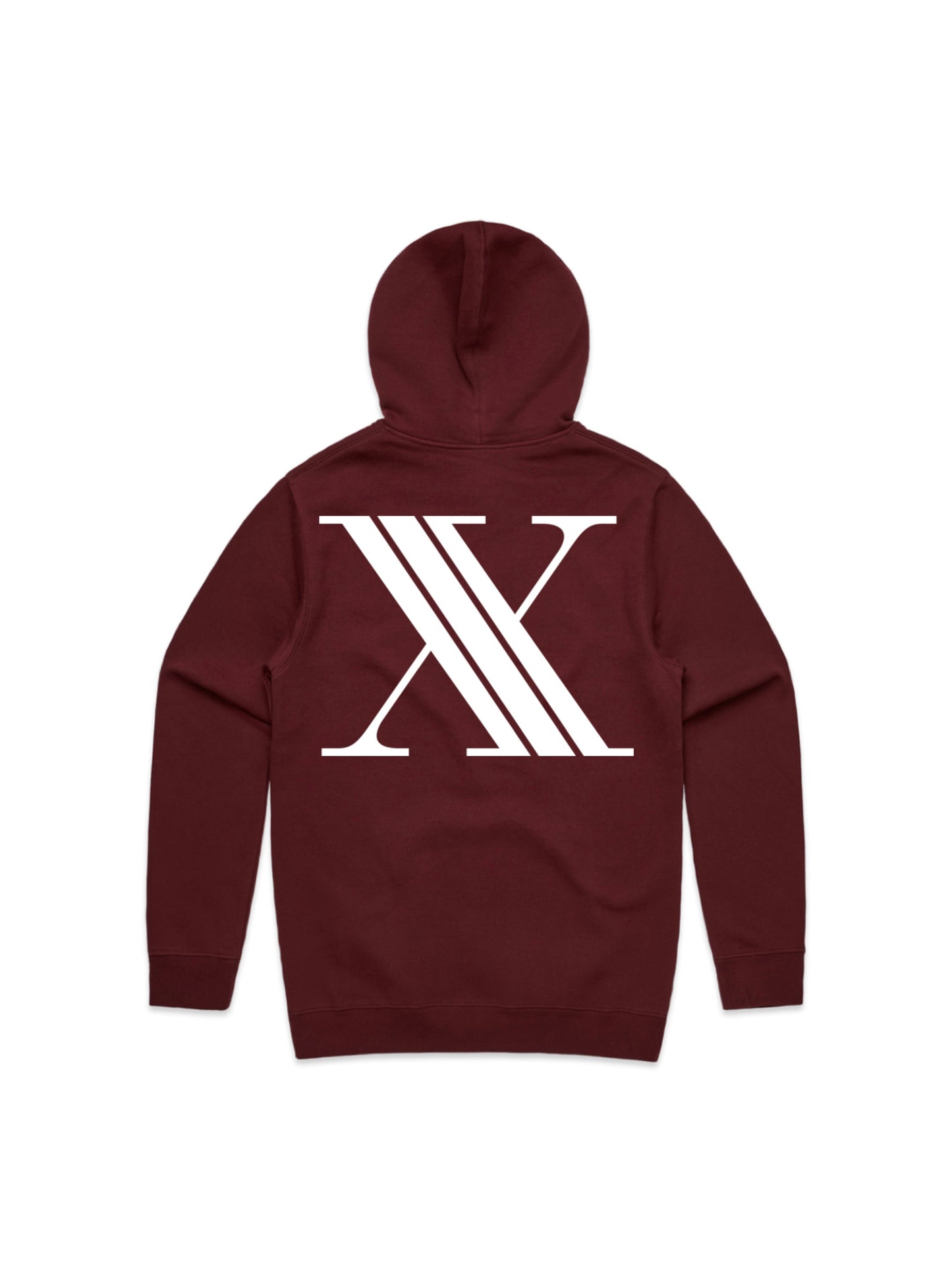 'Cursive V2' Hoodie - Burgundy