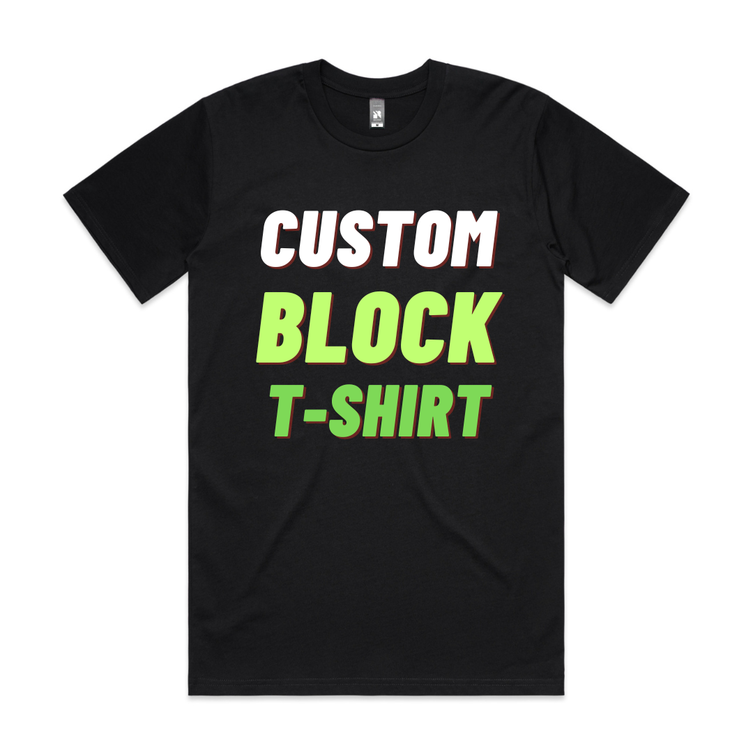CUSTOM BLOCK T-SHIRT