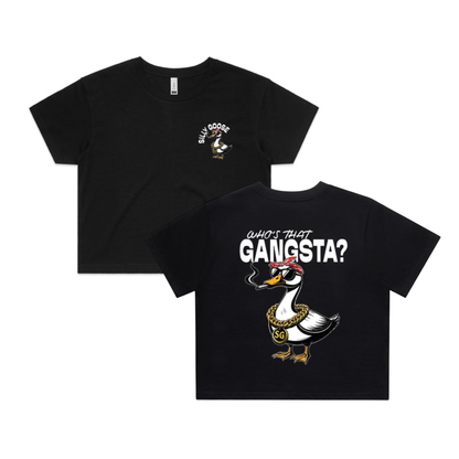 Silly Goose - Black Crop Top