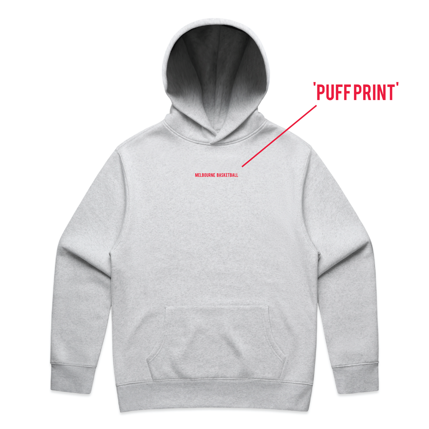 Melb Bball PUFF PRINT Hoodie - Unisex