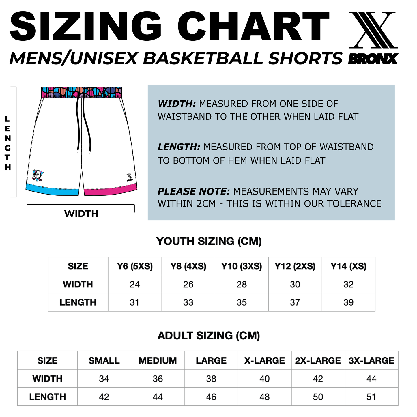 FSBP Black/White Playing Shorts