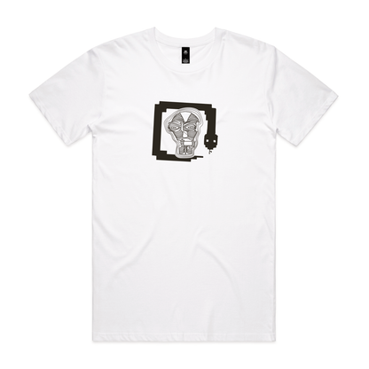 Revs Mask Tee - White