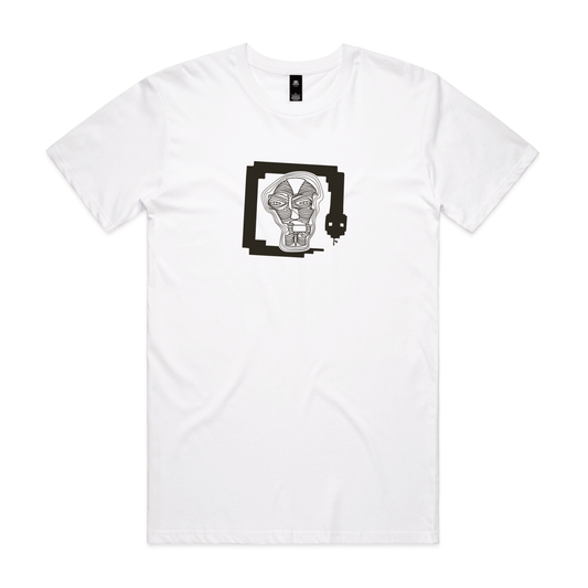 Revs Mask Tee - White