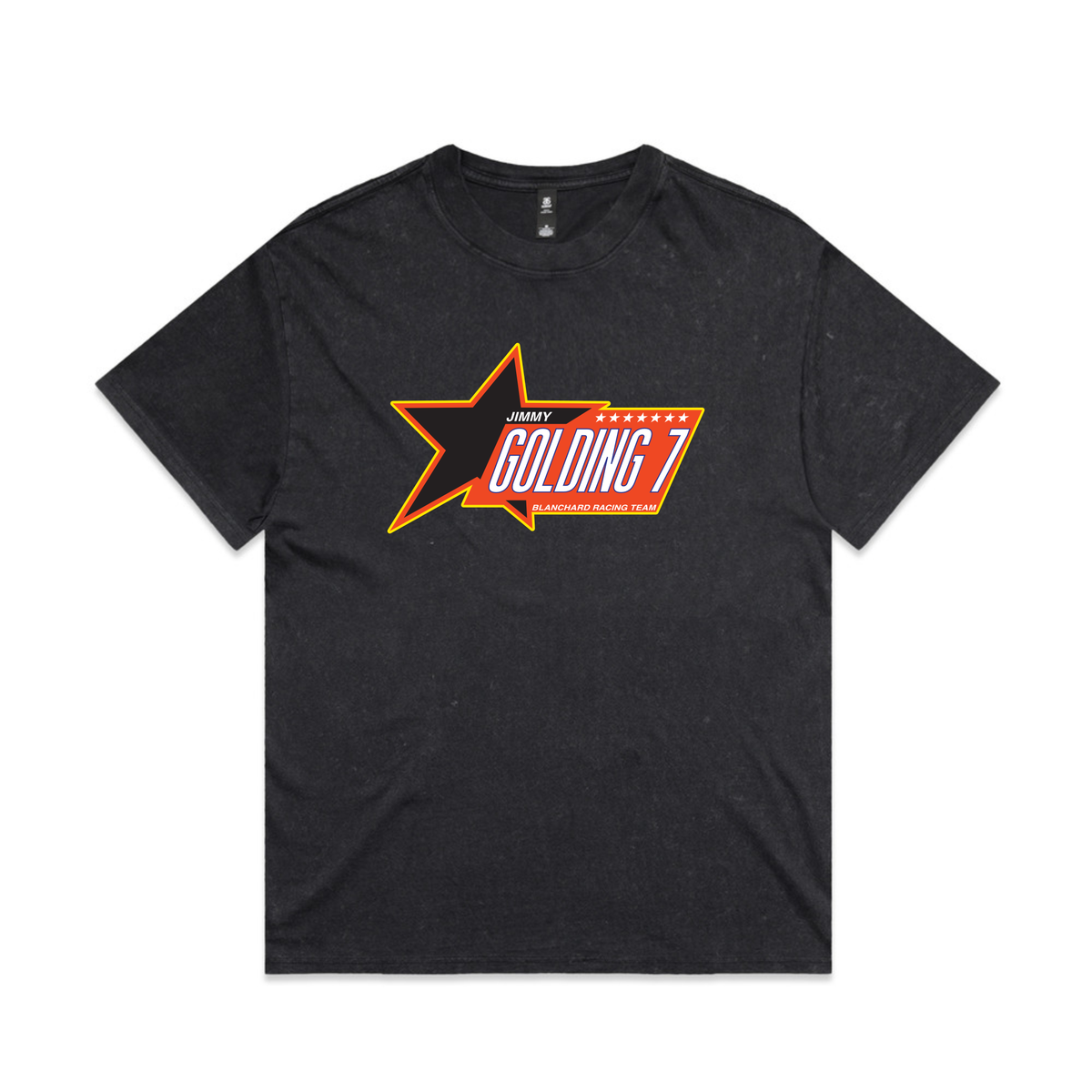 Stars Washed Heavy Tee - Black
