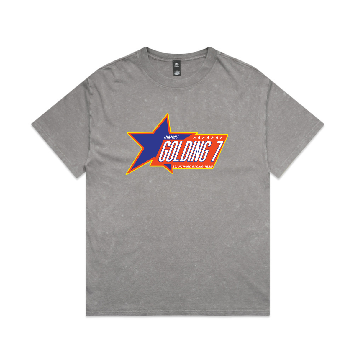 Stars Washed Heavy Tee - Light Grey