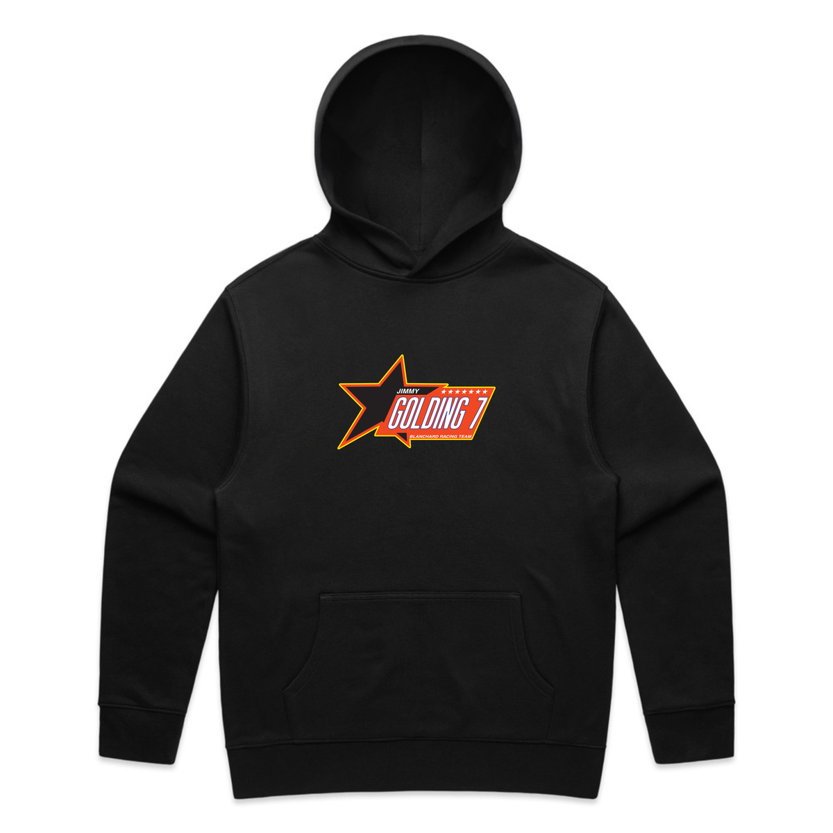 Stars Oversized Hoodie - Black