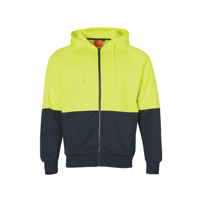 Custom Hi-Vis Zip Hoodie