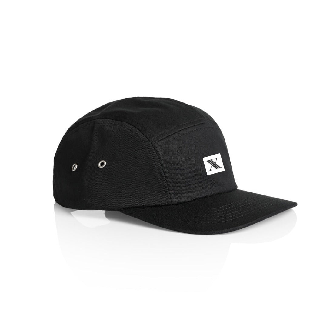 5 Panel Cap - Black