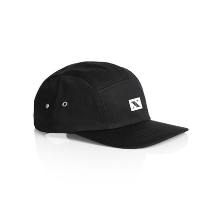 5 Panel Cap - Black